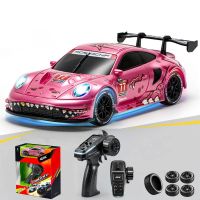 4drc h6 rtr 143 24g 4wd mini drift rc car con giroscopio control remoto proporcional completo luces led de carrera