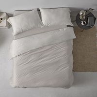 funda nordica 100 algodon extrasuave diseno rayas reversible greige 135 x 190200 cm - greige - burrito blanco
