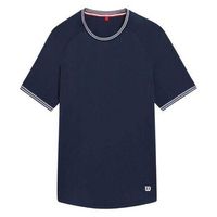 camiseta wilson court performance crew azul marino