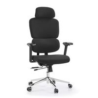 silla de oficina ergonomica para ordenador ergomy f 2 tela negro