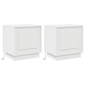 Armario De Noche 2 Uds. 44 X 34,5 X 45 Cm Madera De Ingeniería Vidaxl