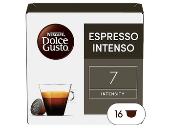 Café en cápsulas - Nescafé Dolce Gusto Espresso Intenso, Pack de 3, 48