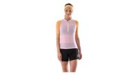 camiseta de manga corta para mujer compressport trail racing postural rosa naranja