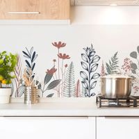 frente de cocina en aluminio - 360 x 50 cm - marron