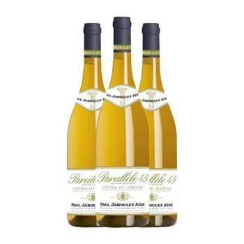 Paul Jaboulet Aîné Vino Blanco Parallèle 45 Blanc Côtes 75 Cl 13.5% Vol. (pack De 3 Unidades)