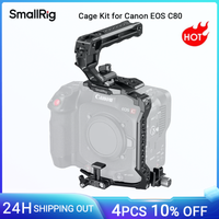 kit de jaula smallrig para canon eos c80 diseno modular con placa superior placas laterales placa inferior soporte adaptador de lente de riel nato-5136