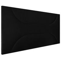cabecero tapizado jade cabezal acolchado  tapizado en polipiel de alta gama  color negro  medida 95x55x3cm cama 8090 cm