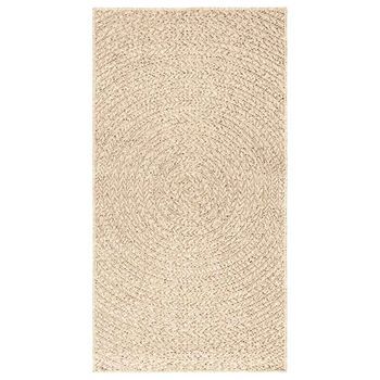 Alfombra Zizur Apariencia Yute Interior Exterior Beige 60x110cm Vidaxl