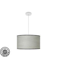colgante moda 2xe27 blancosurco gris regx40x40cm cdifusor