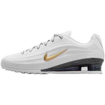 Nike Zapatillas de fútbol Shox Z White Metallic Gold para hombre