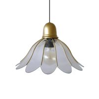 lampara de suspension vidrio oro d21 cm