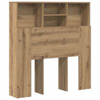 cabecero de armario con estante roble artisan madera ingenierie