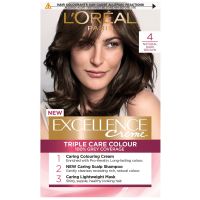 loreal paris excellence creme permanent hair dye various shades - 4 natural dark brown