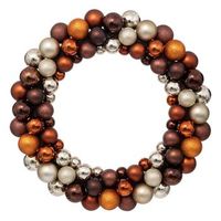 corona de navidad colorama de noel bolas de plastico d55cm - atmosphera createur dinterieur