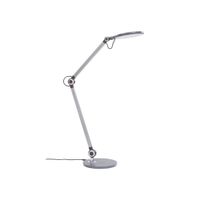 lampara de mesa led de plastico gris