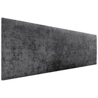 dhome cabecero de lana natural 145x60cm para camas 140135 - gris oscuro