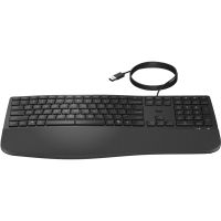 hp 480 comfort teclado con cable ergonomico negro