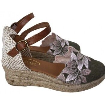 Shoes Alpargatas SANDALIA PUNTERA BORDADA CUÑA ESPARTO para mujer