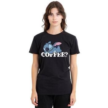 Disney Camiseta manga larga Coffee? para mujer
