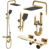 conjunto de ducha rea helix gold