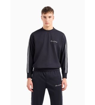 A|X Armani Exchange para hombre. 8NZMSGZ9N1Z1510 Sudadera marino (S), Casual, Poliéster, Modal, Manga larga