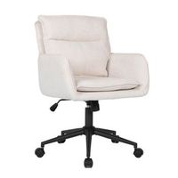 silla de oficina de tejido cora - beige