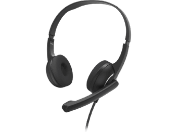 Auriculares - Hama HS-P150 V2, De diadema, Con cable, Micrófono, Supraaurales, Negro