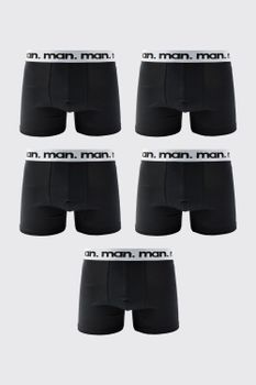 Pack De 5 Bóxers Man, Negro