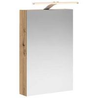 armario con espejo de bano  mueble de bano roble artesanal 40 x 105 x 605 cm