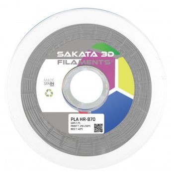 Sakata 3D Bobina de Filamento PLA 870 1.75 mm Gris 1Kg