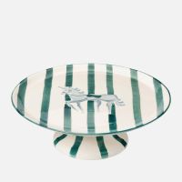 anna  nina pegasus striped cake platter
