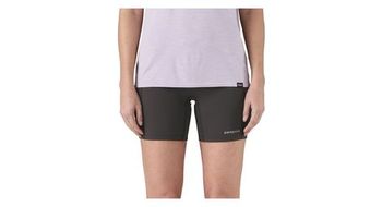 Pantalones cortos patagonia endless run   6 in  mujer negro