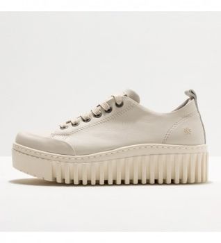 Art para mujer. 115351120003_020 Zapatillas 1535 Brighton beige (38), Piel, 3 a 5cm, Cordones, Casual