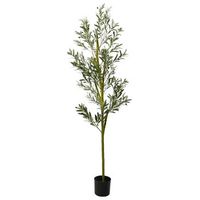 arbol de olivo artificial con 800 hojas verde 200 cm vidaxl