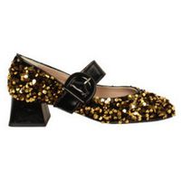 vera rebato zapatos de tacon zapato pulsera con punta cuadrada en lentejuelas tacon 5 cm para mujer
