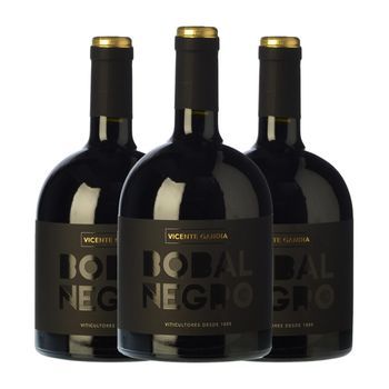 Vicente Gandía Vino Tinto Negro Utiel-requena 75 Cl 13.5% Vol. (pack De 3 Unidades)