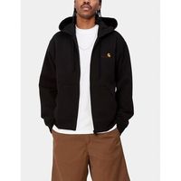 carhartt jersey sudadera hooded american script jacket negra para hombre
