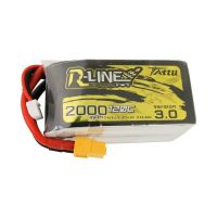 bateria lipo tattu 148v 2000mah 120c 4s con enchufe xt60 para dron de carreras rc