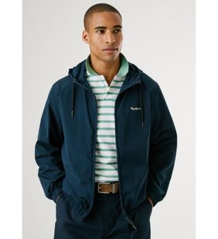 Pepe Jeans para hombre. PM403166 Chaquetas Monson marino (S), Casual, Poliéster, Manga larga