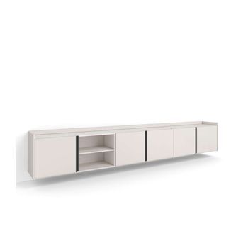 Mueble Tv Triana-01 Suspendido Con Puertas Abatibles
