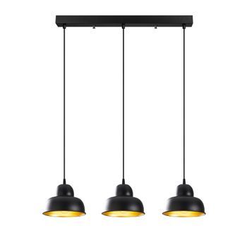 Lámpara De Techo Berceste-180black-s1 Negro Metal 70x40x111 Cm