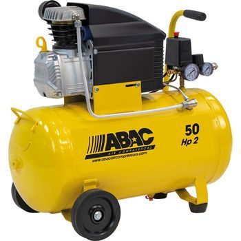 Compresor Coaxial Con Aceite 2 Cv 50 L Marca Abac