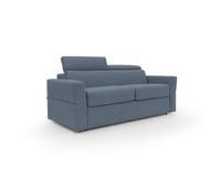avalon sofa cama con colchon de 18 cm de altura en tejido impermeable 180 cm 120x197 cm azul