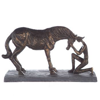 Casablanca By Gilde Figura Decorativa Escultura Comprensión,bronc H. 19 Cm