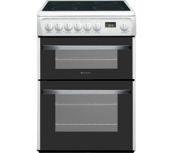 HOTPOINT DSC60P.1 60 cm Electric Ceramic Cooker - White, White