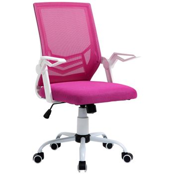 Silla de oficina 62.5x55x104 cm rosa