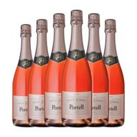 sarral portell rosat brut cava joven 75 cl 115 vol pack de 6 unidades
