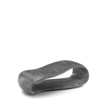 Mesa De Centro Scarf (123 X 60 X 34 H) En Piedra Fósil Gris