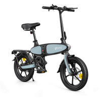 bicicleta electrica plegable dyu c2 16 pulgadas motor 250w bateria 48v 75ah autonomia 40 km y suspension central