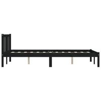 marco de cama de madera apariencia negra tamano 140x190 cm